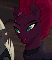 Size: 640x735 | Tagged: safe, screencap, grubber, tempest shadow, my little pony: the movie, broken horn, cropped, horn, scar