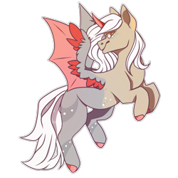 Size: 1024x1024 | Tagged: safe, artist:eggymy, oc, alicorn, bat pony, bat pony alicorn, pony, female, mare, simple background, solo, transparent background