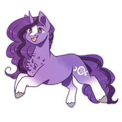 Size: 1024x1024 | Tagged: safe, artist:eggymy, oc, pony, unicorn, female, mare, simple background, solo, tongue out, transparent background