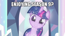 Size: 600x337 | Tagged: safe, edit, edited screencap, screencap, alicorn, pony, uprooted, female, impact font, mare, smiling, solo, treelight sparkle