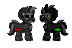 Size: 300x200 | Tagged: safe, artist:venombronypl, pony, fallout equestria, brotherhood of steel, enclave, fallout, fallout: new vegas, pony town, simple background