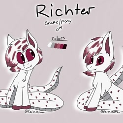 Size: 562x562 | Tagged: safe, artist:kero.kuma, oc, oc only, oc:richter, pony, male, ponynaga