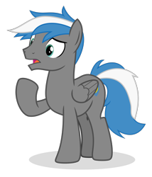 Size: 1732x2019 | Tagged: safe, artist:mythchaser1, oc, oc:cloud zapper, pegasus, pony, male, simple background, solo, stallion, transparent background, vector