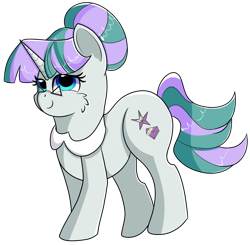 Size: 1280x1254 | Tagged: safe, artist:rainbowtashie, cloudy quartz, twilight velvet, oc, oc:glossy granite, earth pony, pony, unicorn, collar, commissioner:bigonionbean, cute, female, fusion, fusion:glossy granite, glasses, hair bun, mare, mother, smashing, solo