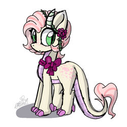 Size: 768x768 | Tagged: safe, artist:awoomarblesoda, oc, oc:viola tulip, dracony, hybrid, female, offspring, parent:fluttershy, parent:spike, parents:flutterspike, simple background, solo, transparent background