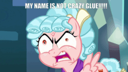 Size: 1920x1080 | Tagged: safe, edit, edited screencap, screencap, cozy glow, pegasus, pony, in a nutshell, school raze, angry, caption, cozy glow is best facemaker, cozybetes, crazy glow, crazy glue, cute, deranged, dialogue, discovery family logo, faic, female, filly, foal, great moments in animation, image macro, insanity, meme, not helping your case, open mouth, round trip's mlp season 9 in a nutshell, screaming, solo, text