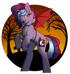 Size: 3175x3342 | Tagged: safe, artist:sailor, oc, oc only, pony, undead, unicorn, vampire, vampony, bat wings, clothes, costume, fangs, halloween, holiday, wings