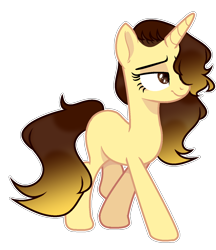 Size: 1178x1364 | Tagged: safe, artist:chococolte, oc, oc:song star, pony, unicorn, female, mare, simple background, solo, transparent background