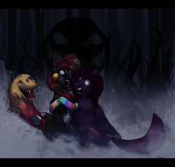 Size: 1567x1500 | Tagged: safe, artist:le-surmulot, oc, oc only, pony, fog, scared