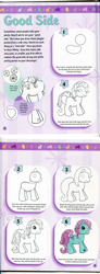 Size: 500x1352 | Tagged: safe, minty, g3, book, cute, how to draw, how to draw my little pony, mintabetes, official, text, tutorial