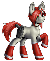 Size: 738x900 | Tagged: safe, artist:aphexangel, oc, oc only, pony, unicorn, gun, solo, weapon