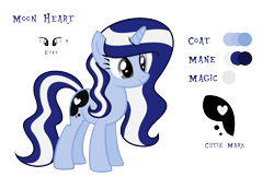 Size: 1895x1229 | Tagged: safe, artist:darbypop1, oc, oc:moon heart, pony, unicorn, base used, female, mare, reference sheet, simple background, solo, transparent background