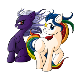 Size: 894x894 | Tagged: safe, artist:xkappax, pony, anime, ponified, rainbow brite, skydancer (rainbow brite), starlite