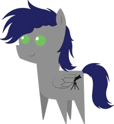 Size: 5659x6144 | Tagged: safe, artist:cosmiceclipsed, oc, oc only, oc:stargazer silver, pegasus, pony, cutie mark, male, pointy ponies, simple background, solo, stallion, transparent background, wings