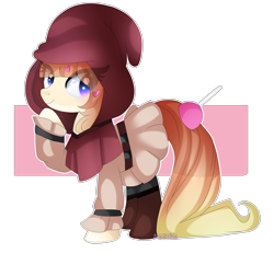 Size: 3000x2769 | Tagged: safe, artist:2pandita, oc, earth pony, pony, boots, clothes, dress, female, hood, mare, shoes, solo