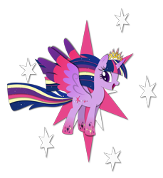 Size: 10622x11578 | Tagged: safe, artist:rainbownspeedash, twilight sparkle, twilight sparkle (alicorn), alicorn, pony, cutie mark background, female, mare, new crown, rainbow power, simple background, solo, transparent background