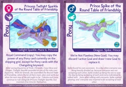 Size: 1576x1088 | Tagged: safe, artist:chris chan, spike, twilight sparkle, twilight sparkle (alicorn), alicorn, dragon, the last problem, card, chris chan, crown, jewelry, king spike, queen twilight sparkle, regalia, traditional art, twilight sparkle's secret shipfic folder, winged spike