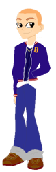 Size: 194x592 | Tagged: safe, artist:kayman13, human, equestria girls, base used, boots, bully, bully (video game), buzz cut, clothes, equestria girls-ified, jacket, jeans, jimmy hopkins, logo, open jacket, pants, pocket, shoes, simple background, solo, transparent background, unzipped, vector, vest, zipper