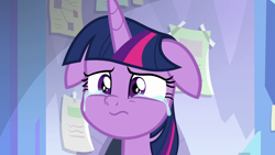 Size: 1920x1080 | Tagged: safe, screencap, twilight sparkle, twilight sparkle (alicorn), alicorn, pony, the ending of the end, crying, crylight sparkle, floppy ears