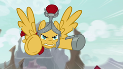 Size: 1920x1080 | Tagged: safe, screencap, flash magnus, pegasus, pony, the ending of the end, flying, leak, solo