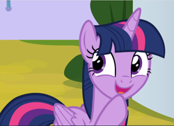 Size: 1296x942 | Tagged: safe, screencap, twilight sparkle, twilight sparkle (alicorn), alicorn, pony, sparkle's seven, cropped, cute, excited, open mouth, solo, twiabetes