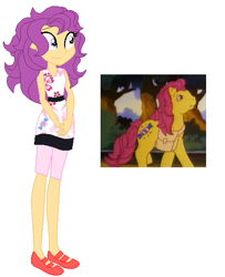 Size: 441x543 | Tagged: safe, artist:selenaede, artist:xfaithyhedgefoxx, bon bon, bon bon (g1), sweetie drops, equestria girls, g1, barely eqg related, base used, clothes, equestria girls style, equestria girls-ified, g1 to equestria girls, generation leap, shoes