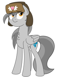 Size: 7047x9375 | Tagged: safe, artist:besttubahorse, oc, oc only, oc:zippy snips, pegasus, pony, absurd resolution, chest fluff, clothes, hat, simple background, solo, tall, thin, transparent background, ushanka, vector