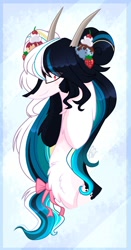 Size: 1024x1960 | Tagged: safe, artist:sugaryicecreammlp, oc, draconequus, pony, bust, female, portrait, solo