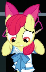 Size: 510x795 | Tagged: safe, screencap, apple bloom, pony, one bad apple, cropped, sailor uniform, solo, uniform