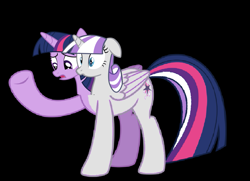 Size: 1759x1271 | Tagged: safe, artist:theunknowenone1, twilight sparkle, twilight sparkle (alicorn), twilight velvet, alicorn, pony, conjoined, female, fusion, mare, mother and child, mother and daughter, parent and child