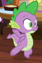 Size: 231x343 | Tagged: safe, screencap, spike, dragon, the point of no return, claws, cropped, male, tail, toes, winged spike, wings