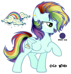 Size: 1405x1458 | Tagged: safe, artist:sweet-psycho-uwu, oc, oc only, oc:cold wind, pegasus, pony, base used, female, mare, offspring, parent:rainbow dash, parent:soarin', parents:soarindash, simple background, solo, transparent background