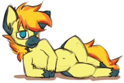 Size: 1315x882 | Tagged: safe, artist:marsminer, oc, oc only, oc:yaktan, earth pony, pony, draw me like one of your french girls, male, solo, stallion