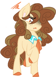 Size: 400x549 | Tagged: safe, artist:drunkencoffee, oc, oc:butter pecan, earth pony, pony, female, mare, simple background, solo, transparent background