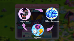 Size: 1280x720 | Tagged: safe, pony, gameloft, magic coins, sapphire, tutorial