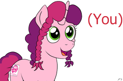 Size: 751x496 | Tagged: safe, artist:flyingsaucer, oc, oc only, oc:marker pony, (you), /mlp/, 4chan, female, mlpg, simple background, solo, text, transparent background