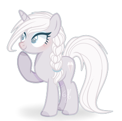 Size: 1208x1192 | Tagged: safe, artist:6-fingers-lover, oc, oc:white diamond, pony, unicorn, female, magical lesbian spawn, mare, offspring, parent:derpy hooves, parent:rarity, parents:derpity, simple background, solo, transparent background