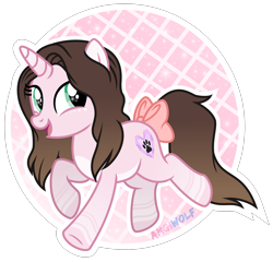 Size: 2671x2564 | Tagged: safe, artist:amgiwolf, oc, oc:cindy, pony, unicorn, bow, female, mare, solo, tail bow