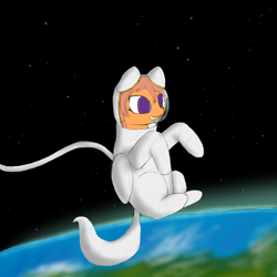 Size: 1000x1000 | Tagged: safe, artist:shoophoerse, oc, oc:shoop, pegasus, pony, astronaut, atg 2019, newbie artist training grounds, ponies in space, solo, space, spacesuit