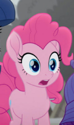 Size: 179x303 | Tagged: safe, derpibooru import, screencap, pinkie pie, rarity, twilight sparkle, twilight sparkle (alicorn), alicorn, earth pony, pony, unicorn, rainbow roadtrip, cropped, female, gasp, hope hollow, mare, offscreen character, open mouth, reaction image, solo focus