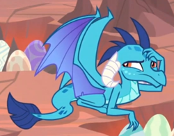 Size: 548x429 | Tagged: safe, screencap, princess ember, dragon, sweet and smoky, cropped, cute, dragon egg, dragoness, egg, emberbetes, female, prone, solo