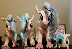 Size: 3364x2268 | Tagged: safe, artist:kazzysart, artist:latecustomer, artist:little-broy-peep, artist:sensews, silverstream, hippogriff, chibi, cute, diastreamies, irl, photo, plushie, toy