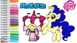 Size: 1280x720 | Tagged: artist needed, safe, earth pony, pony, crossover, fim logo, lego, logo, my little pony logo, palette swap, ponified, puppycorn, recolor, species swap, unikitty! (tv series), youtube link