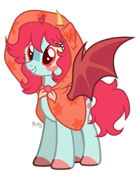 Size: 1280x1601 | Tagged: safe, artist:mintoria, oc, oc:spots, bat pony, pony, female, mare, simple background, solo, transparent background