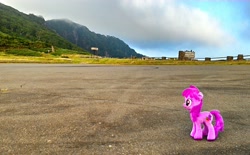 Size: 2189x1356 | Tagged: safe, artist:hihin1993, berry punch, berryshine, pony, irl, japan, lonely, photo, plushie, solo