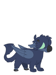 Size: 1536x2048 | Tagged: safe, artist:sandwichbuns, oc, oc:bluster gust, hybrid, offspring, parent:gallus, parent:yona, parents:galyona, simple background, solo, transparent background