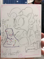 Size: 1536x2048 | Tagged: safe, artist:andypriceart, derpibooru import, applejack, pinkie pie, rarity, twilight sparkle, twilight sparkle (alicorn), alicorn, earth pony, pony, unicorn, close encounters of the third kind, crossover, monochrome, pencil drawing, traditional art