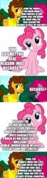 Size: 500x1907 | Tagged: safe, derpibooru import, edit, edited screencap, screencap, cheese sandwich, pinkie pie, earth pony, pony, the last laugh, cheesepie, comic, fanfic art, female, good end, implied carrot cake, implied cup cake, implied princess cadance, implied shining armor, male, screencap comic, shipping, straight