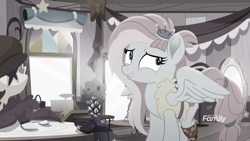 Size: 1920x1080 | Tagged: safe, screencap, kerfuffle, pegasus, pony, rainbow roadtrip, amputee, discovery family logo, prosthetic leg, prosthetic limb, prosthetics, solo