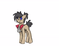 Size: 5100x4000 | Tagged: safe, artist:whiteberry, earth pony, pony, alexander hamilton, frill, ruffly collar thingy, sketchy, solo